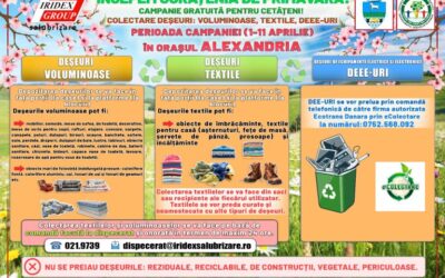 Campanie de colectare gratuită a deșeurilor voluminoase, textile și echipamente electrice și electronice uzate (DEEE-uri)